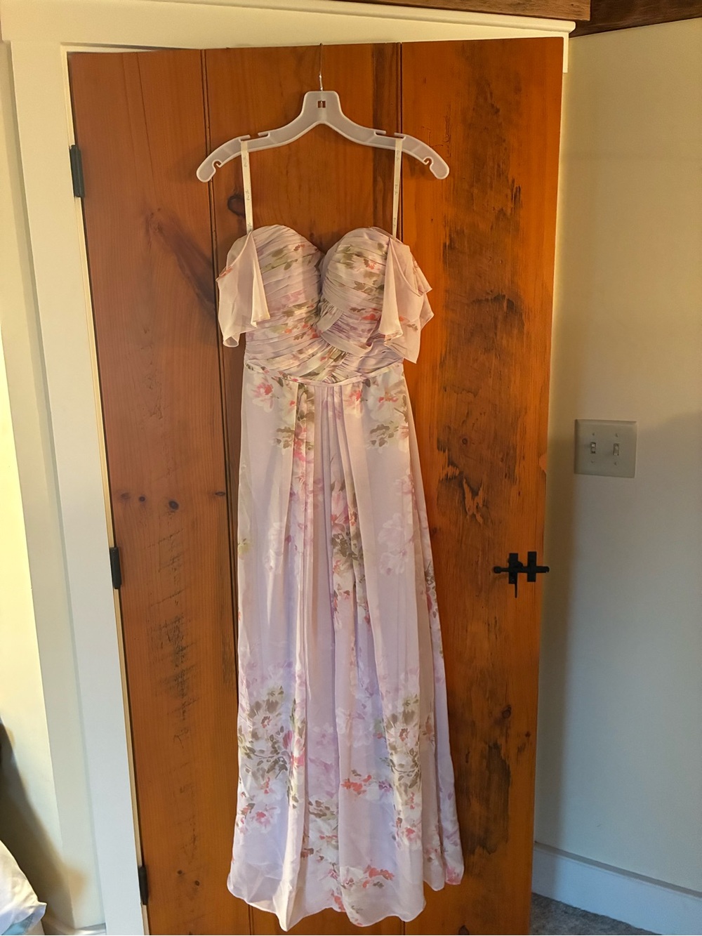 Dear Cleo Floral Maxi Dress with Off-Shoulder Straps